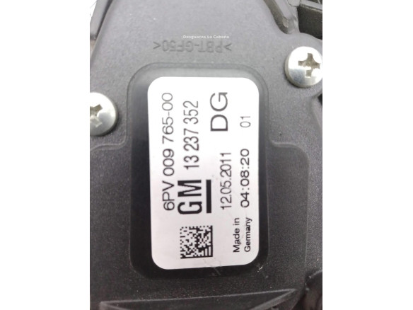 13237352 POTENCIOMETRO ACELERADOR OPEL INSIGNIA A (G09) |Desguaces La Cabaña