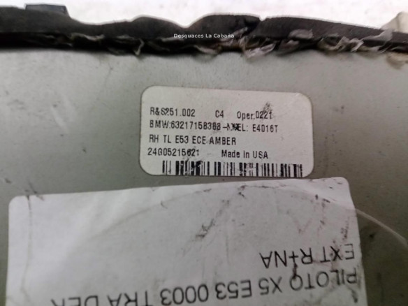 63217158388 PILOTO TRA DER EXT BMW X5 (E53)|Desguaces La Cabaña