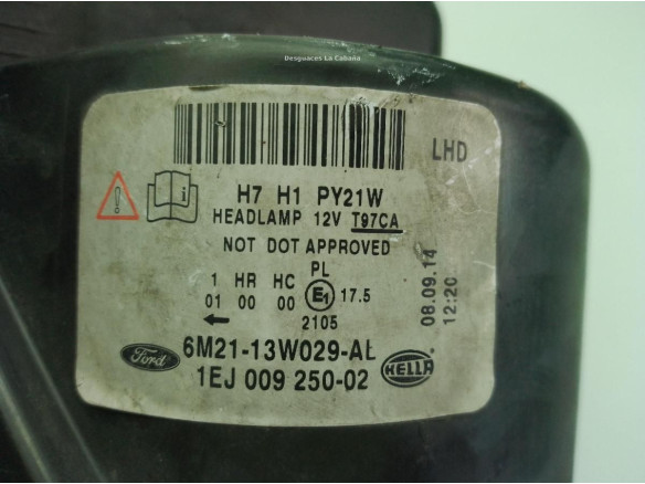 1791503, 6M2113W029AL FARO DERECHO FORD S-MAX (WA6)|Desguaces La Cabaña