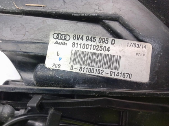 8V4945095D PILOTO TRA IZQ EXT AUDI A3 Sportback (8VA, 8VF)|Desguaces La Cabaña