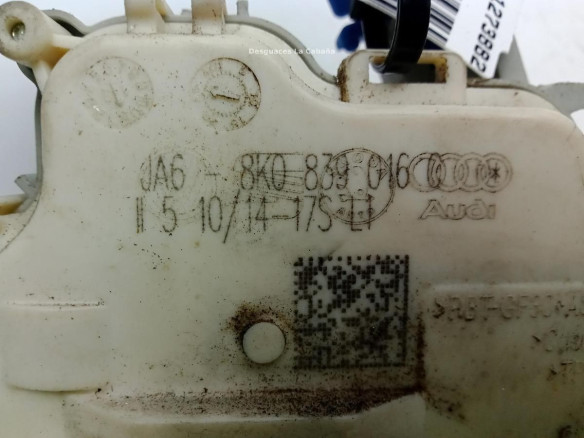 4G0839016 CERRADURA PUERTA LAT TRA DER AUDI A3 Sportback (8VA, 8VF)|Desguaces La Cabaña