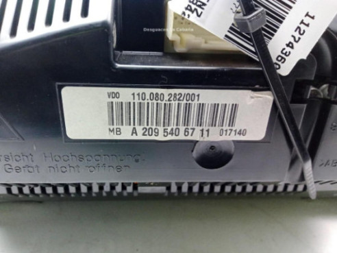 A2095405248 CUADRO INSTRUMENTOS MERCEDES BENZ CLK (C209)|Desguaces La Cabaña