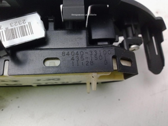 8404033100 MANDO ELEVALUNAS PUERTA LAT DEL IZQ TOYOTA PRIUS (_W3_)|Desguaces La Cabaña