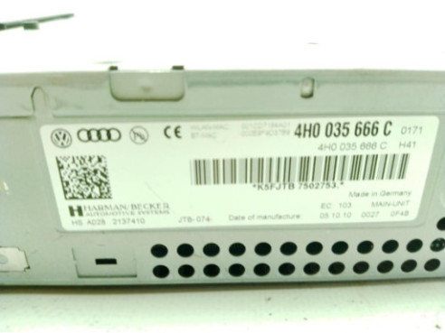 4H0035666C MODULO RADIO AUDI A8 (4H2, 4H8, 4HC, 4HL)|Desguaces La Cabaña