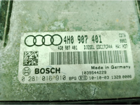 4H0907401 CENTRALITA MOTOR AUDI A8 (4H2, 4H8, 4HC, 4HL)|Desguaces La Cabaña