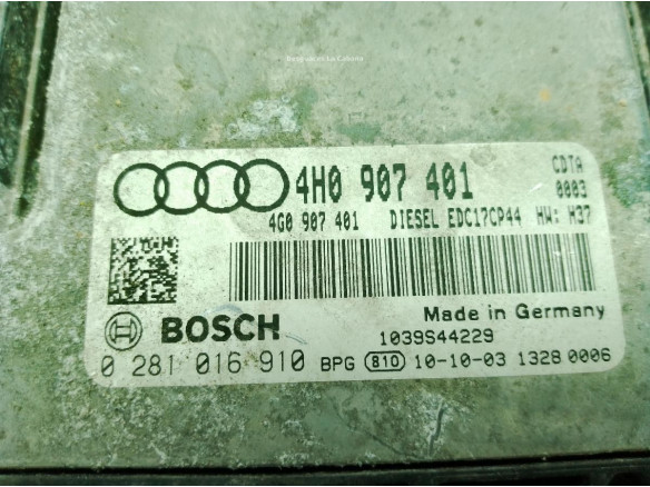 4H0907401 CENTRALITA MOTOR AUDI A8 (4H2, 4H8, 4HC, 4HL)|Desguaces La Cabaña
