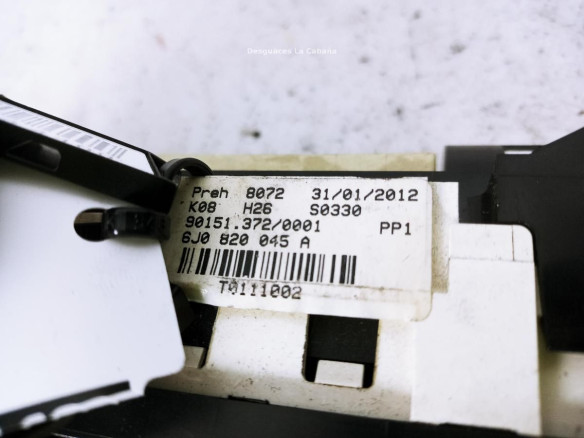 6J0820045A MANDO CALEFACCION SEAT IBIZA IV (6J5, 6P1) |Desguaces La Cabaña