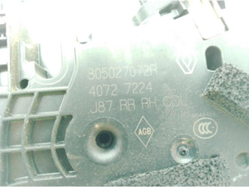 805027072R CERRADURA PUERTA LAT TRA DER RENAULT CAPTUR (J5_, H5_)|Desguaces La Cabaña