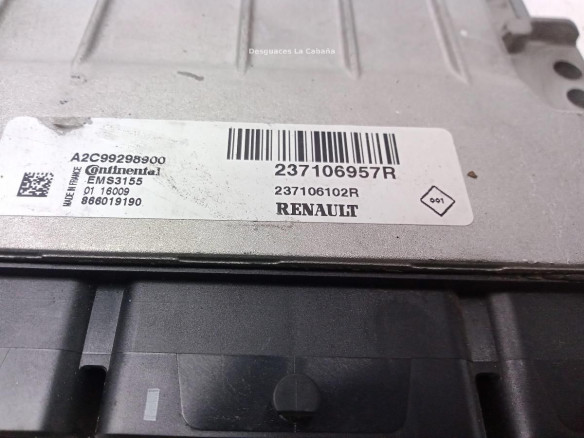 237105957R CENTRALITA MOTOR RENAULT CAPTUR (J5_, H5_)|Desguaces La Cabaña