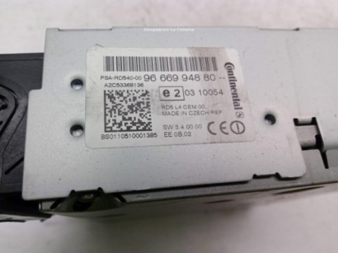 9666994880 MODULO RADIO PEUGEOT 508|Desguaces La Cabaña