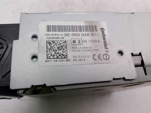 9666994880 MODULO RADIO PEUGEOT 508|Desguaces La Cabaña