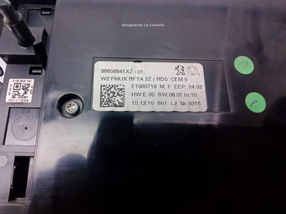 98023792XZ MANDO CLIMA PEUGEOT 508|Desguaces La Cabaña