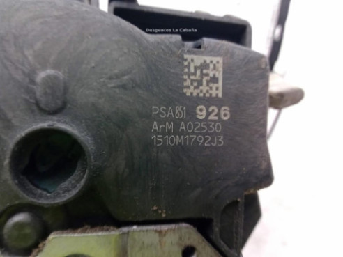 9819263280 CERRADURA PUERTA LAT TRA IZQ PEUGEOT 508|Desguaces La Cabaña