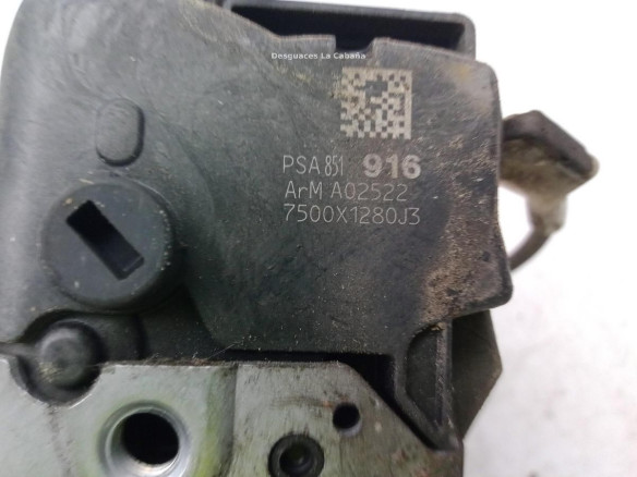 9819263080 CERRADURA PUERTA LAT DEL IZQ PEUGEOT 508|Desguaces La Cabaña