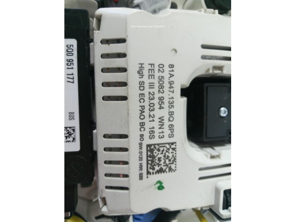 81A947135BQ PLAFON DEL AUDI Q3 (F3B) |Desguaces La Cabaña