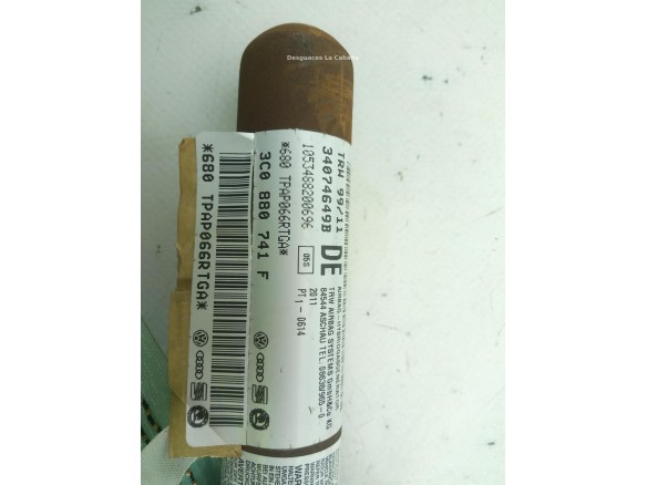 3C0880741F AIRBAG CORTINA IZQ VW PASSAT (362) |Desguaces La Cabaña