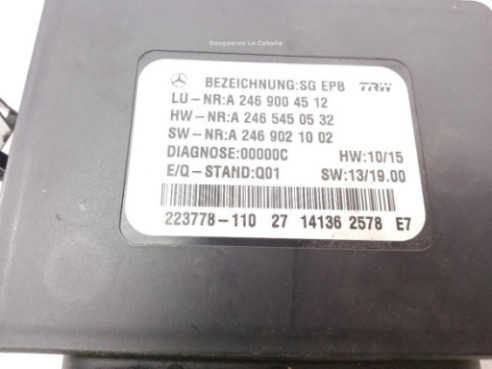 A2469004512 MODULO ELECTRONICO MERCEDES BENZ CLASE A (W176)|Desguaces La Cabaña