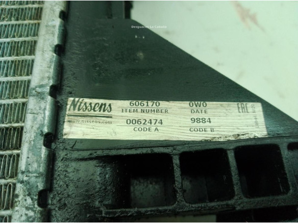 1699077080 RADIADOR AGUA CITROEN JUMPER Furgón|Desguaces La Cabaña