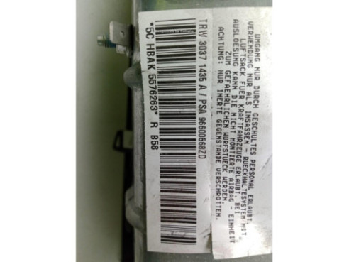 96600568ZD AIRBAG RODILLA CITROEN C4 Picasso I Limusina (UD_)|Desguaces La Cabaña