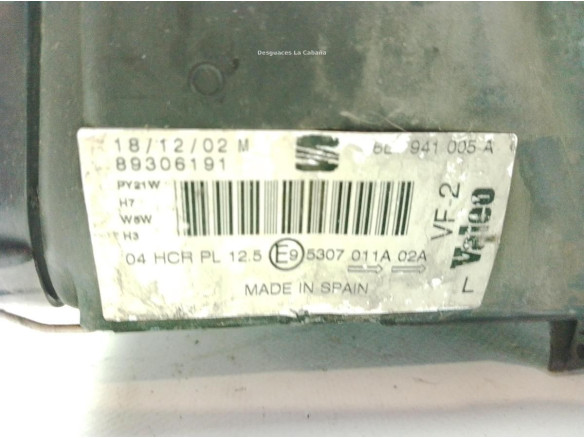 6L1941751B FARO IZQUIERDO SEAT IBIZA III (6L1)|Desguaces La Cabaña