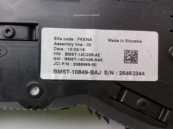 BM5T10849BAJ CUADRO INSTRUMENTOS FORD C-MAX II (DXA/CB7, DXA/CEU)|Desguaces La Cabaña