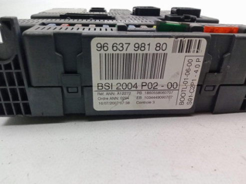 9663798180 CAJA FUSIBLES INTERIOR (BSI) PEUGEOT 308 (4A_, 4C_)|Desguaces La Cabaña