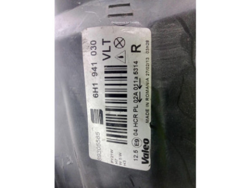 6H1941030 FARO DERECHO SEAT AROSA (6H)|Desguaces La Cabaña