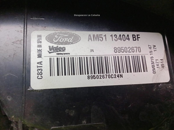 AM5113404BF PILOTO TRA DER EXT FORD C-MAX II (DXA/CB7, DXA/CEU)|Desguaces La Cabaña