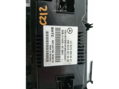 A2129006627 MANDO CLIMA MERCEDES BENZ CLASE E (W212) |Desguaces La Cabaña