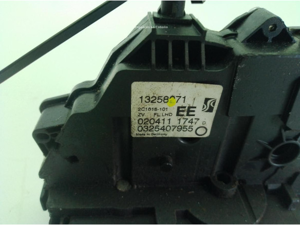 13258271 CERRADURA PUERTA LAT DEL IZQ OPEL MERIVA B Limusina (S10)|Desguaces La Cabaña