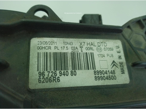 6206R6, 9672694080 FARO DERECHO CITROEN C5 III (RD_)|Desguaces La Cabaña