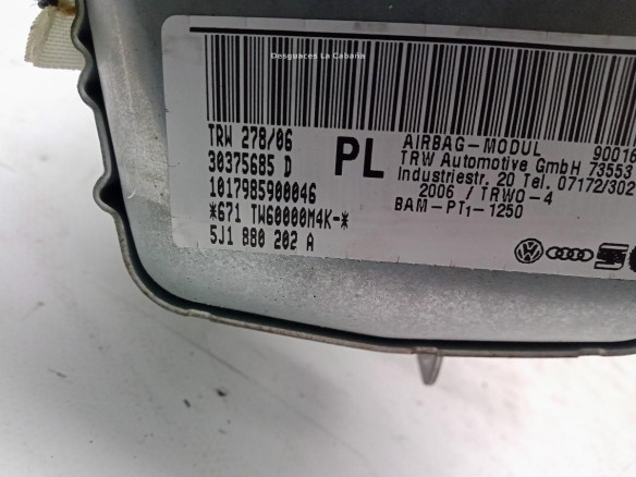 5J1880202A AIRBAG DER SKODA ROOMSTER (5J)|Desguaces La Cabaña