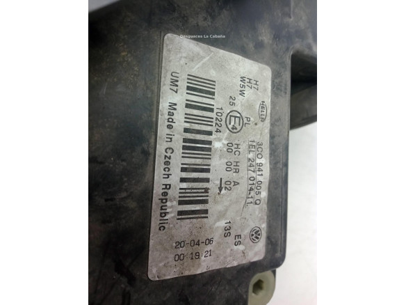 3C0941005Q FARO IZQUIERDO VW PASSAT (3C2)|Desguaces La Cabaña