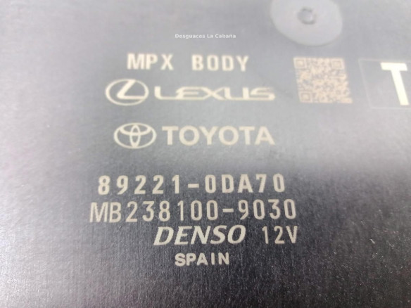 892210DA70 MODULO ELECTRONICO 6 TOYOTA YARIS (_P21_, _PA1_, _PH1_) |Desguaces La Cabaña