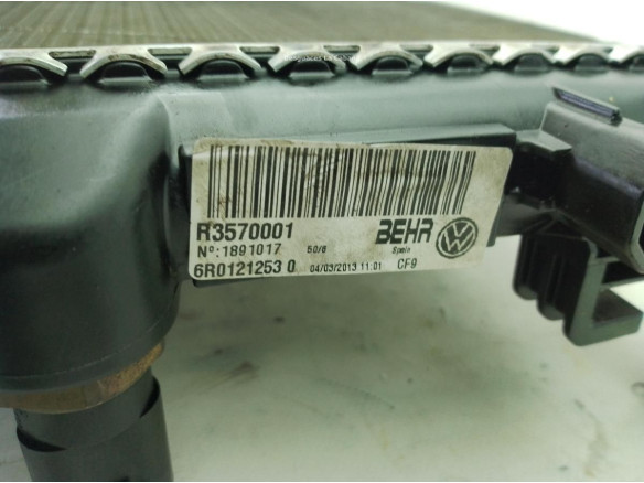 6R0121253 RADIADOR AGUA VW POLO (6R1, 6C1)|Desguaces La Cabaña
