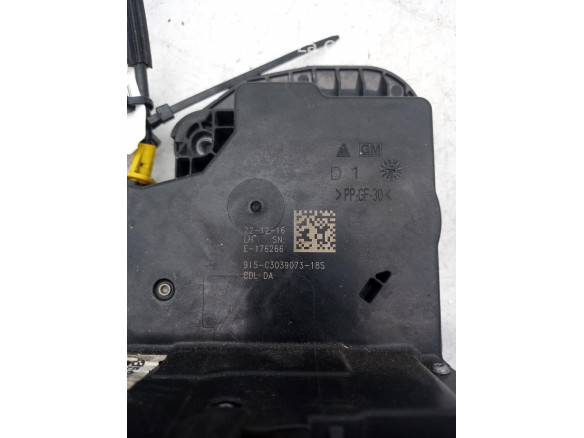 CERRADURA PUERTA LAT TRA IZQ OPEL ASTRA K (B16) |Desguaces La Cabaña