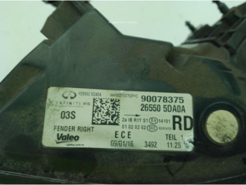 90078375 PILOTO TRA DER EXT INFINITI Q30|Desguaces La Cabaña