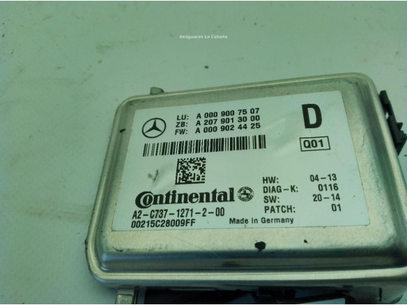 A0009007507 MODULO ELECTRONICO INFINITI Q30|Desguaces La Cabaña