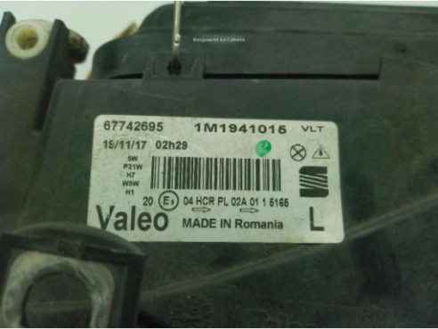 1M1941015,  FARO IZQUIERDO SEAT TOLEDO II (1M2)|Desguaces La Cabaña