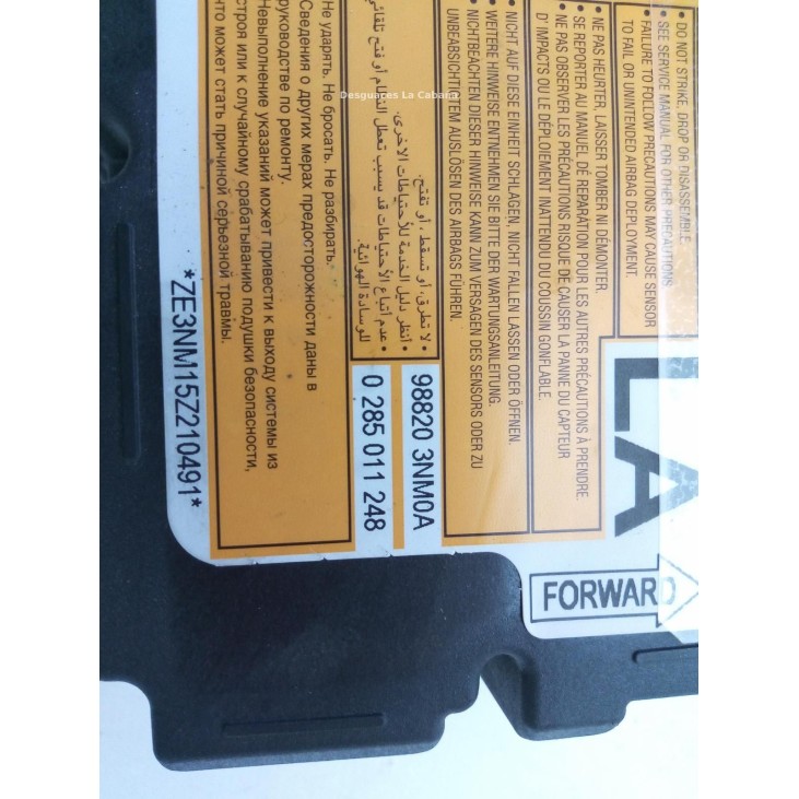988203NM0A CENTRALITA AIRBAG NISSAN LEAF (ZE0) |Desguaces La Cabaña