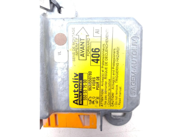 9630550780, CENTRALITA AIRBAG PEUGEOT 406 (8B) |Desguaces La Cabaña