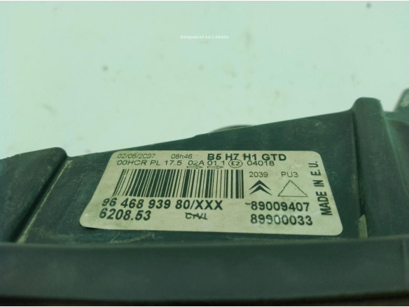 6206L4 FARO DERECHO CITROEN C4 Coupé (LA_)|Desguaces La Cabaña