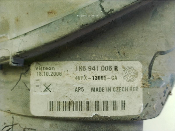 1K6941030P, 1K0941006R FARO DERECHO VW GOLF V (1K1)|Desguaces La Cabaña