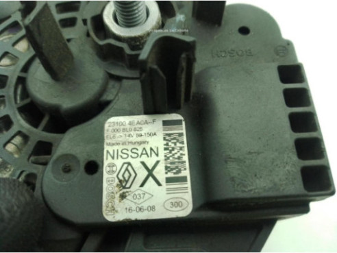 231004EA0AF ALTERNADOR NISSAN QASHQAI II Todo terreno, cerrada (J11, J11_)|Desguaces La Cabaña