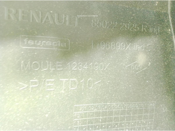 1234190X PARAGOLPES TRA RENAULT CLIO IV (BH_)|Desguaces La Cabaña