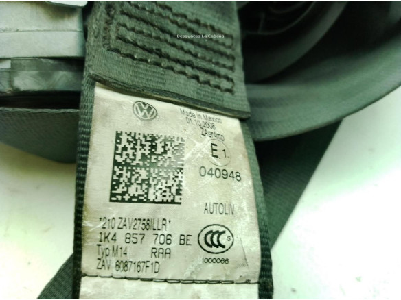1K4857706BE CINTURON DEL DER VW GOLF V Variant (1K5)|Desguaces La Cabaña