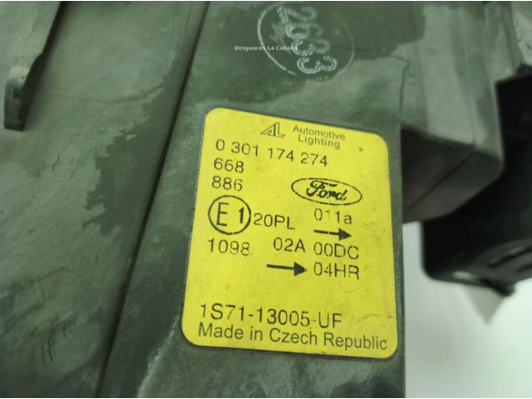 1S7113005UF FARO DERECHO FORD MONDEO III (B5Y)|Desguaces La Cabaña