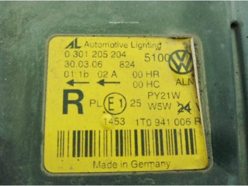 1T0941006R FARO DERECHO VW TOURAN (1T1, 1T2)|Desguaces La Cabaña
