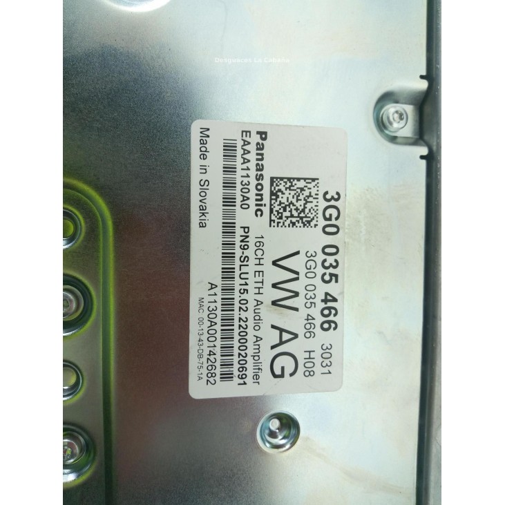 3G0035466 MODULO ELECTRONICO 8 SKODA SUPERB III Ranchera familiar (3V5) |Desguaces La Cabaña