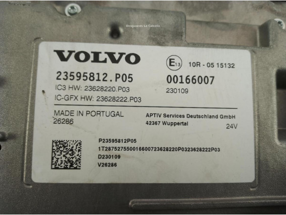 23595812 CUADRO INSTRUMENTOS VOLVO FH II|Desguaces La Cabaña